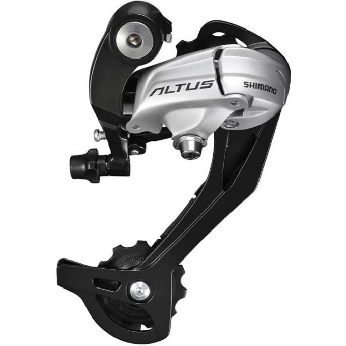 Переключатель задний SHIMANO ALTUS, M370, SGS, 9 скоростей, серебристый ERDM370SGSS Переключатель задний SHIMANO ALTUS, M370, SGS, 9 скоростей, серебристый ERDM370SGSS
