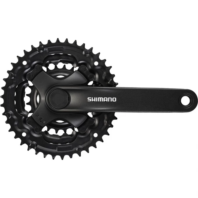 Система SHIMANO TOURNEY TY301, 175 мм, квадрат, 42/34/24, без защиты, черный, без упаковки AFCTY301E244XL Система SHIMANO TOURNEY TY301, 175 мм, квадрат, 42/34/24, без защиты, черный, без упаковки AFCTY301E244XL