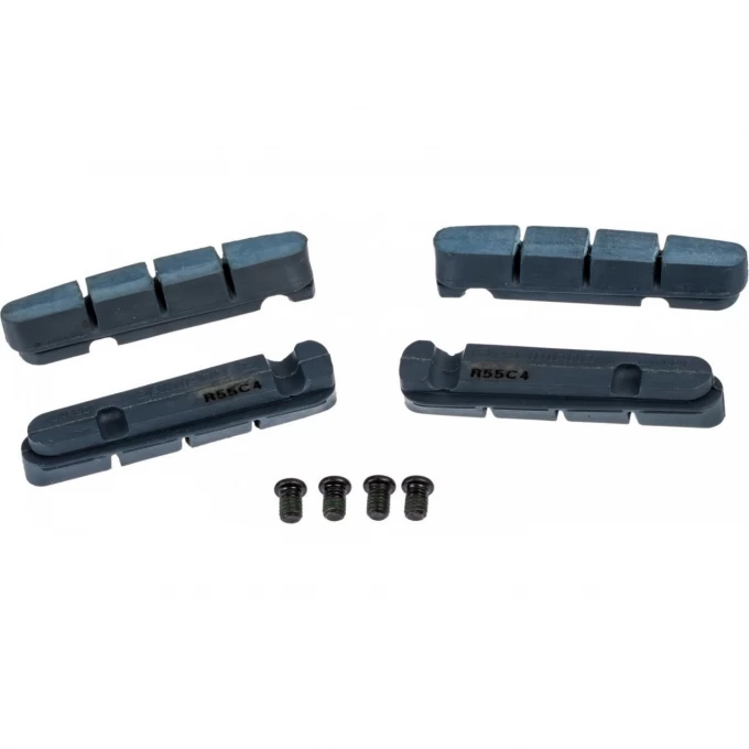 Вкладыш тормозной колодки, шоссейный, SHIMANO R55C4, 2 пары, для карбонового обода, Y8L298072